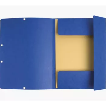 Exacompta Colorspan cartella con elastico A4 blu 355 g/m² 3 alette con elastico