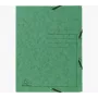 Exacompta cartella raccoglitore 55403E DIN A4 3 alette cartoncino verde