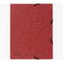 Exacompta cartella raccoglitore A4 3 alette cartoncino rosso 55405E