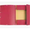 Exacompta cartella raccoglitore A4 3 alette cartoncino rosso 55405E