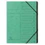 Exacompta cartella a soffietto 12 scomparti verde Colorspan
