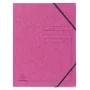 Exacompta cartella con elastico A4 rosa Colorspan 355g senza alette