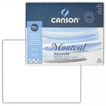 Canson Montval blocco acquerello 19 x 24 cm