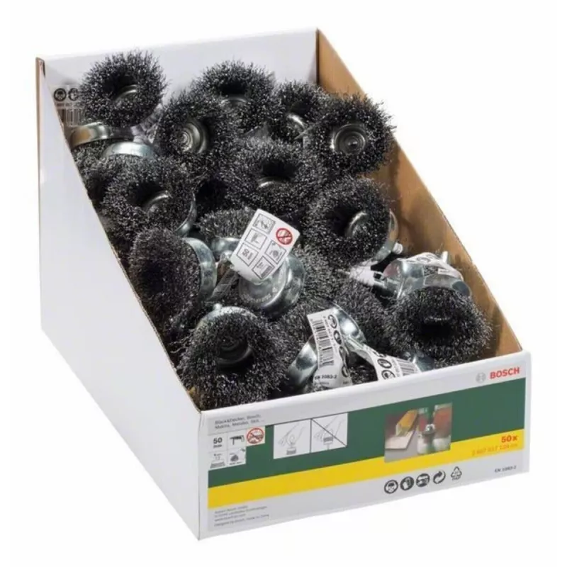 Bosch Accessories spazzola metallica a tazza 50 mm / diametro gambo 6 mm 6 mm 2607017124