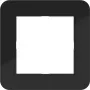 HAGER WAD7100BG Cornice coprifilo 1 modulo C.1 Night Black Glossy