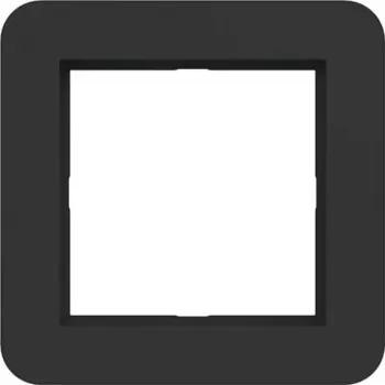 HAGER WAD7100BM Cornice coprifilo 1 modulo C.1 Night Black Matt