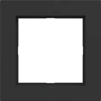 HAGER WAD6100BM Placca copriforo 1 modulo A.1 Night Black Matt