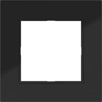 Hager Berker A.8 placca 1 modulo Night Black lucido WAD8100BG