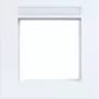 Hager placca 1 modulo con campo per etichetta A.8 bianco lucido WAD8101WG