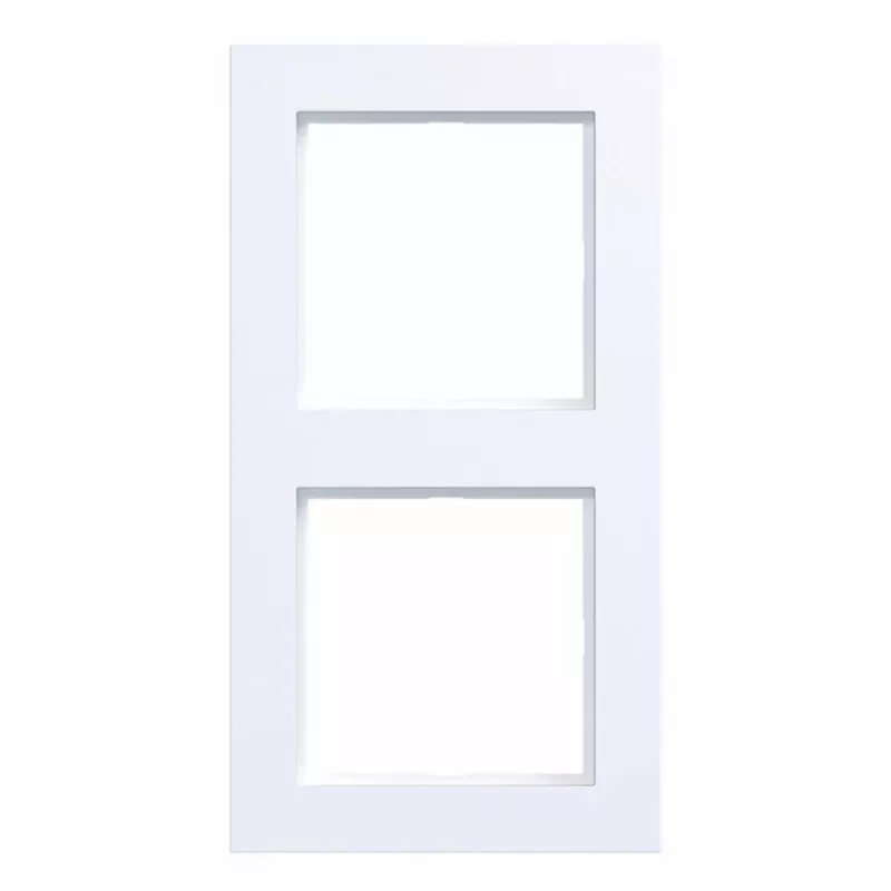 Hager A.1 placca 2 moduli bianco opaco WAD6200WM