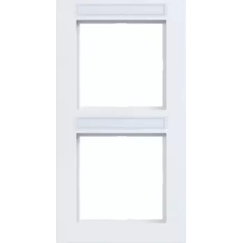 Hager A.1 placca 2 moduli verticale bianco lucido WAD6203WG