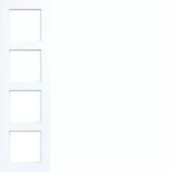 Hager WAD8400WM cornice 4 posti A.8 bianco luce opaco