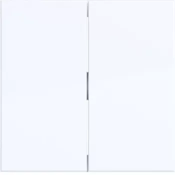 Hager bilanciere 2 posti bianco luce lucido WAW2000WG