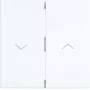 Hager WAW2001WG placca bilanciere 2 posti bianco luce lucido per serie Ax/Cx