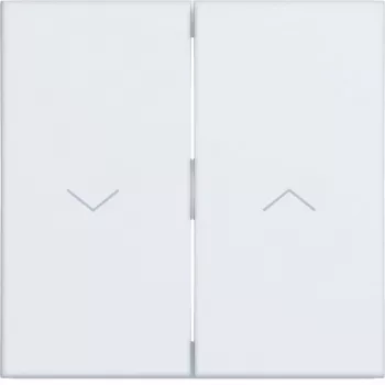 Hager WAW2001WM placca bilanciere 2 posti, bianco puro, opaco, per serie Ax/Cx