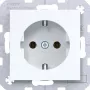 Hager WAS1100WG presa Axess/Cuby bianco luce lucido