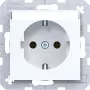 Hager WAS1101WG presa Ax/Cx bianco luce lucido