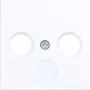 Hager placca centrale Ax/Cx bianco luce lucido WAF1168WG