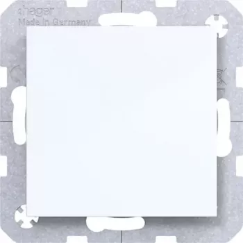 Hager copertura cieca con pezzo centrale WAF1001WG (bianco polare, lucido)