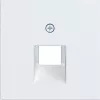 Hager placca centrale AX/CX bianco luce WAF1107WM
