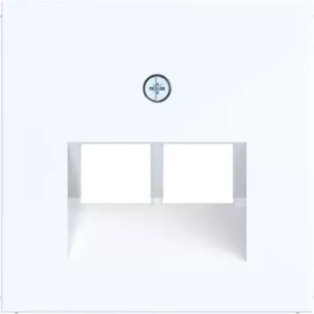Hager placca centrale Ax/Cx bianco luce lucido WAF1108WG