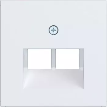 Hager placca centrale Ax/Cx bianco luce opaco WAF1108WM