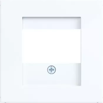 Hager placca centrale A.x/C.x bianco luce lucido WAF1104WG