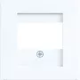 Hager placca centrale A.x/C.x bianco luce lucido WAF1104WG