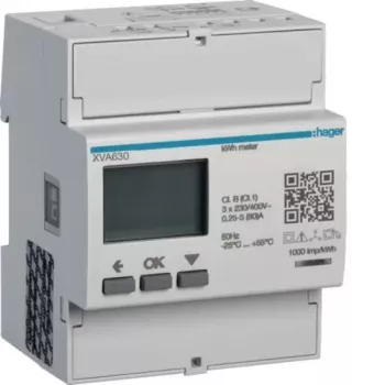 Hager XVA630 contatore di energia trifase per misurazione surplus fotovoltaico
