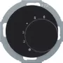 Hager WLN5026BG termostato con contatto in scambio e interruttore in serie R.classic nero