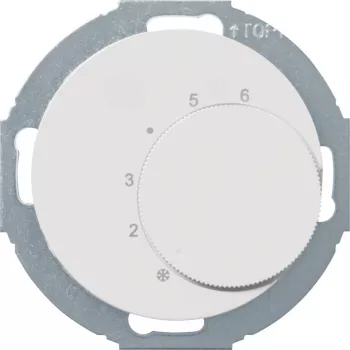 Hager WLN5026WG termostato con commutatore e serie R.classic bianco polare