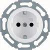 Hager WTS1200WG presa SCHUKO con protezione maggiorata contro i contatti accidentali, morsetto a innesto 1930/lucido bianco polare