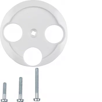 Hager elemento centrale WTF4593PW per presa antenna 3 fori 1930/vetro bianco polare