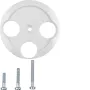 Hager elemento centrale WTF4593PW per presa antenna 3 fori 1930/vetro bianco polare