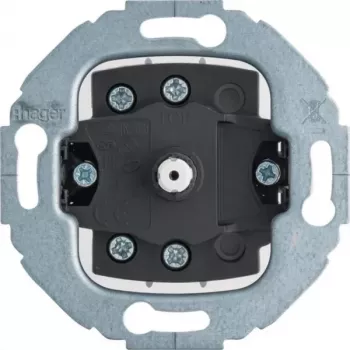 Hager WDE387703 interruttore rotativo a croce intermedia inserto da incasso per Berker serie 1930 nero