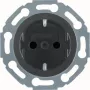 Hager Witty WTS1200BG presa Schuko nero lucido