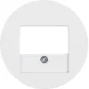 HAGER placca centrale con foro TAE R.Classic bianco puro lucido (WLF4000WG)