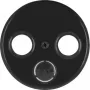 Hager WLF1068BG placca centrale per presa antenna 2 e 3 fori R.Classic nero