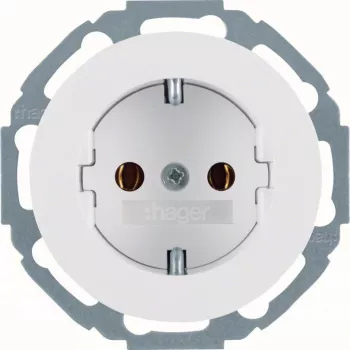 Hager WLS1100WG presa SCHUKO R.Classic bianco polare lucido
