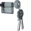 Hager WDA7172 mezzo cilindro profilato accessorio, 30/10 mm, ottone nichelato, 2 chiavi