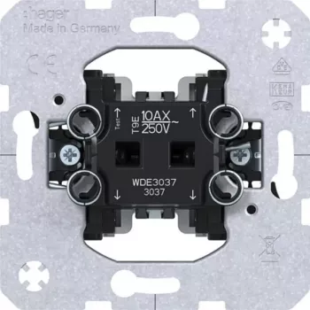 Hager WDE3037 inserto interruttore invertitore a bilanciere da incasso 10 AX