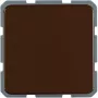 Hager WWS1111BR Presa SCHUKO con coperchio a ribalta, a parete, IP44, marrone