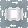 Hager WDF4612W Piastra portante Modular Jack 1 porta bianco