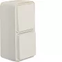 Hager WNC080B Commutatore/presa SCHUKO con coperchio a ribalta a parete verticale bianco polare
