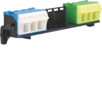 HAGER portamorsetti con 2x14 morsetti PE/N QuickConnect FZ381