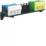 HAGER portamorsetti con 2x14 morsetti PE/N QuickConnect FZ381