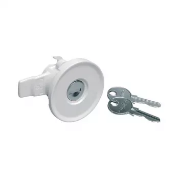 Hager FZ597N univers Serratura per armadio con 2 chiavi, IP44, serratura n. 1242E