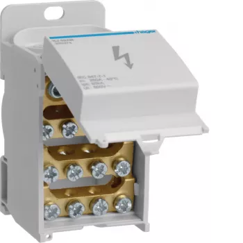 Hager blocco distributore 250A 1 polo KJ02AN 1x35-120/1x1.5-50/4x1.5-16/8x2.5