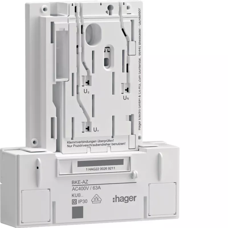 HAGER KU83LHE BKE-A versione base 3 fasi adattatore quadro contatori