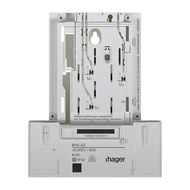 HAGER KU83LHE BKE-A versione base 3 fasi adattatore quadro contatori